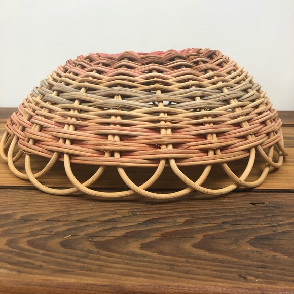 Handmade Hand dyed Boho basket one of a kind Cottagecore - Picture 5 of 15